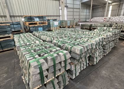 Packaged antimony inventory